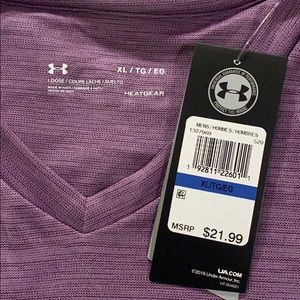 Under Armour Lavender Heat Gear SS shirt top